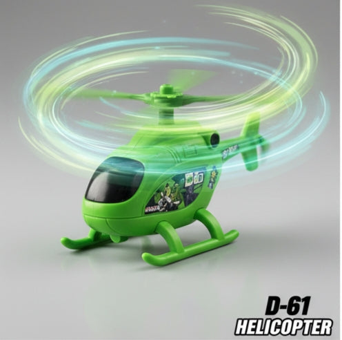 D-61 Helicopter: Vibrant Green Toy with Ben 10 Theme for Aerial Adventures