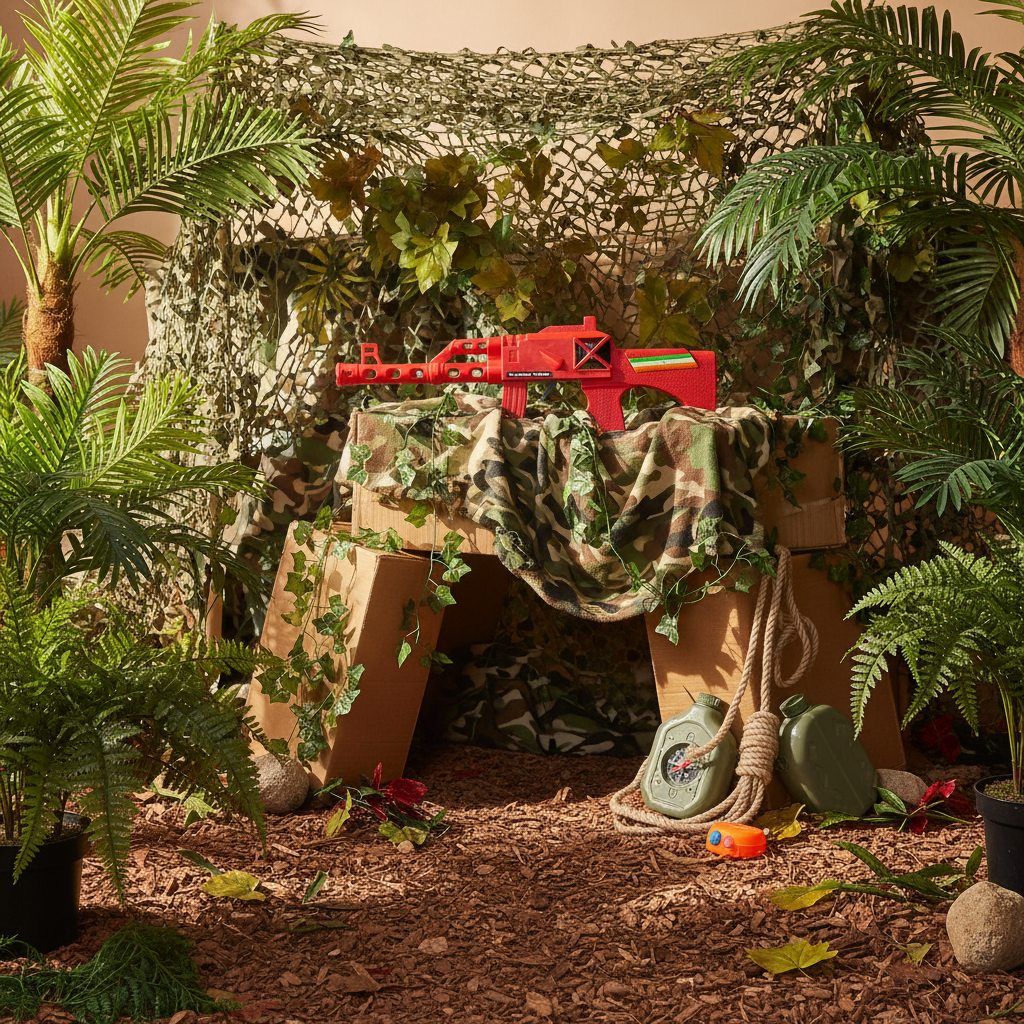 Kabul Gun: Classic Red Toy Rifle for Exciting Adventure Play