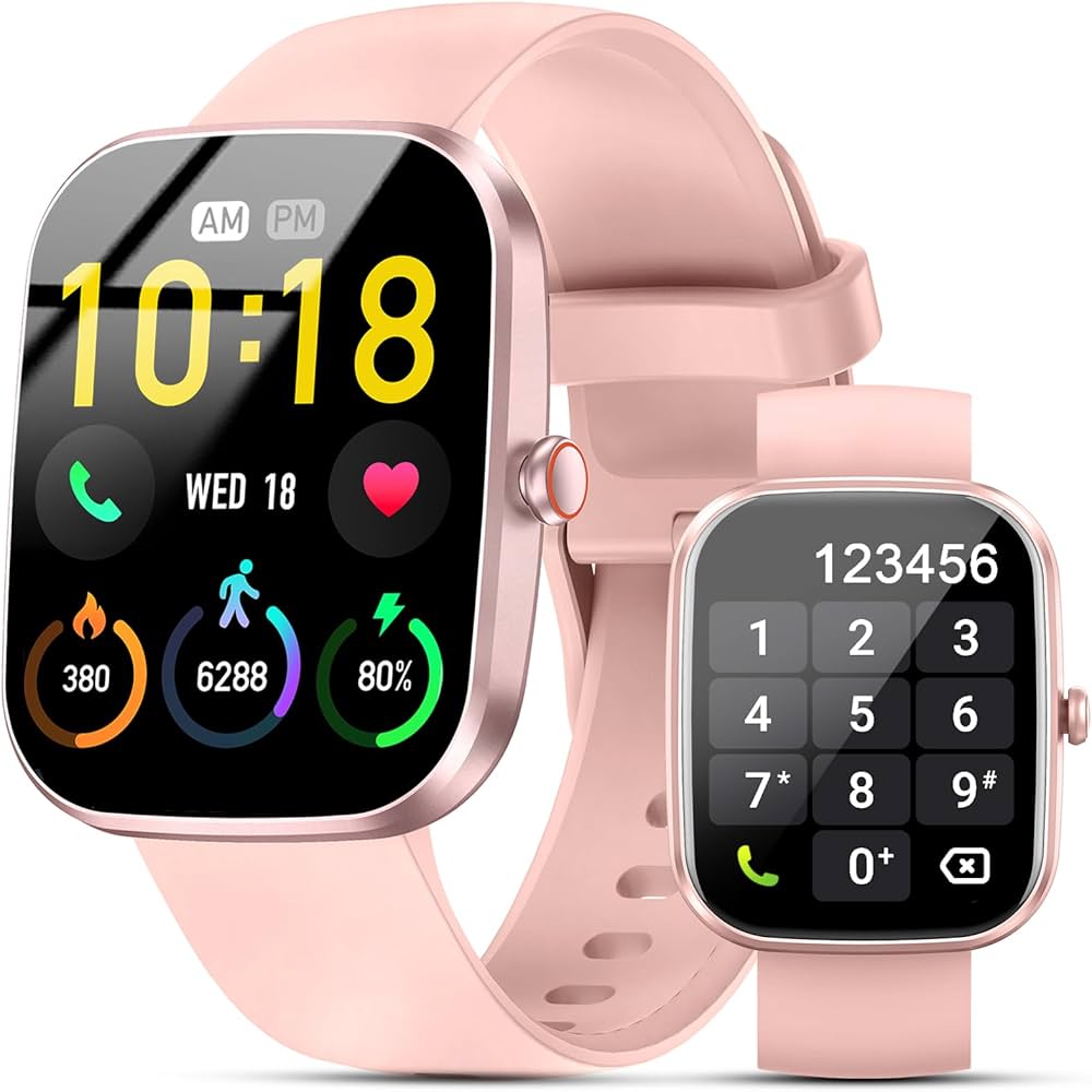 Bubzio Kids Smartwatch T500 Pro - Pink (Fitness Tracker & Notification Alerts)