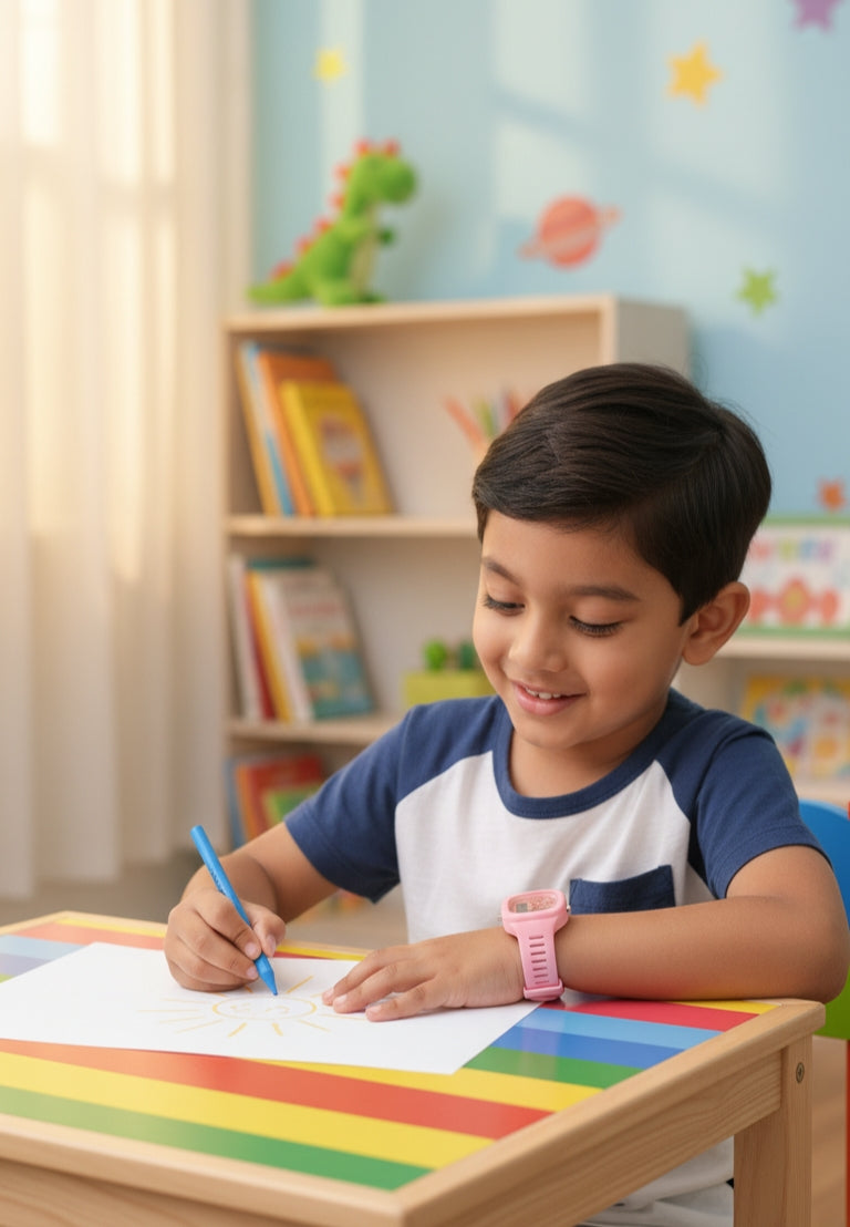 Bubblegum Pink Stylish Digital Watch for Kids - Soft Silicone Strap