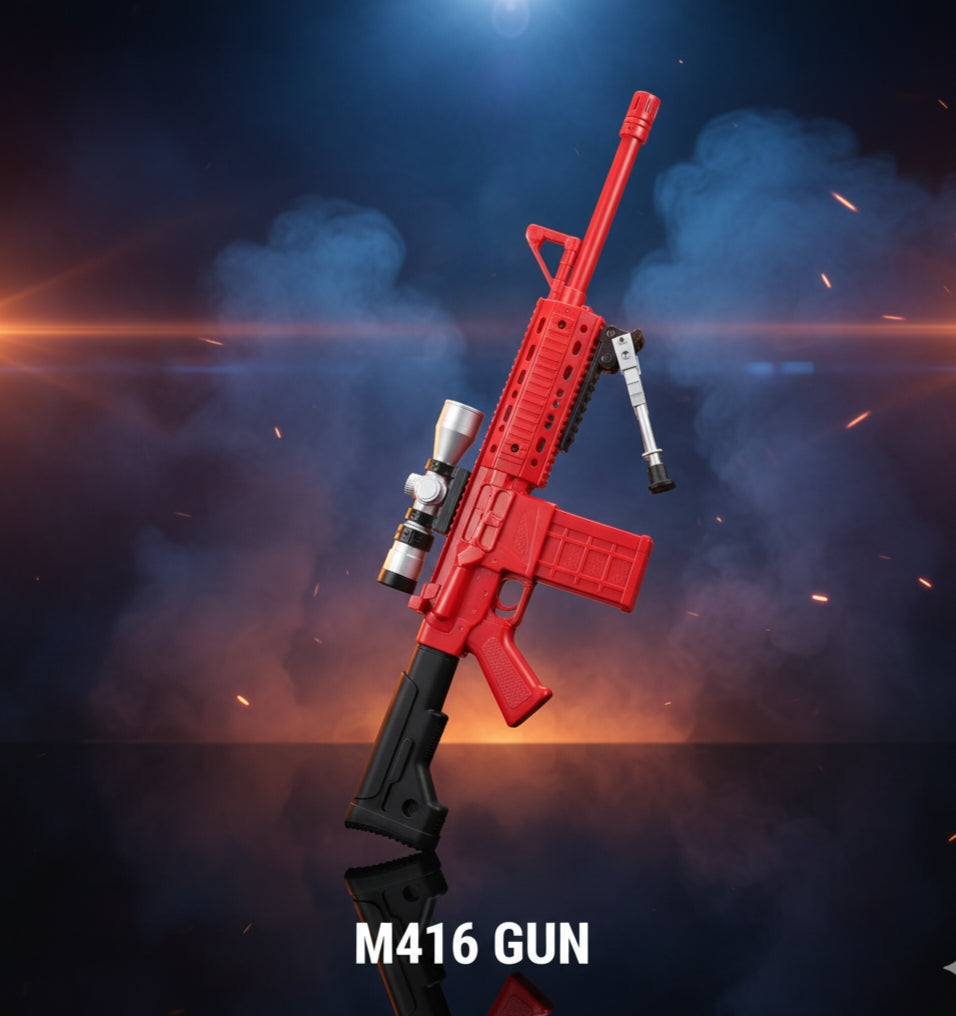 M416 Delta Force Toy Gun Set with Revolver & Accessories for Kids