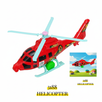3188 Helicopter: Mighty Red "Fire Fighter Hawk" Toy Chopper for Rescue Missions