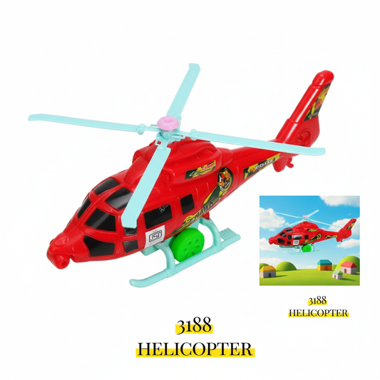 3188 Helicopter: Mighty Red "Fire Fighter Hawk" Toy Chopper for Rescue Missions