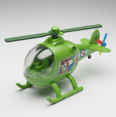 D-61 Helicopter: Vibrant Green Toy with Ben 10 Theme for Aerial Adventures